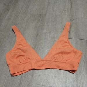 Aerie Orange Triangle Bikini Top Size XL